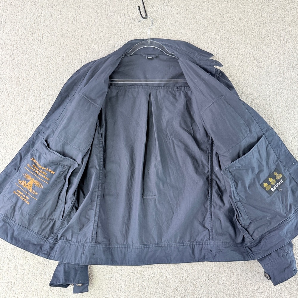 Barbour Navy Military Field Jacket - Picture 3 of 13
